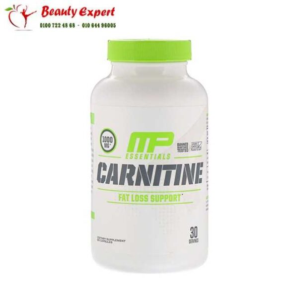 حبوب ال كارنتين للتخسيس مع الراسبيري كيتون – 60 كبسولة | MusclePharm Carnitine