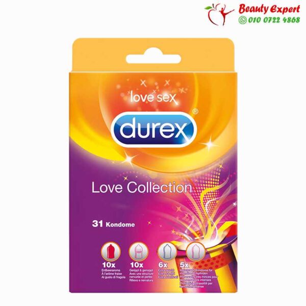 مجموعة الواقي الذكري ديوركس 31 كوندوم| Durex Condoms Love Collection
