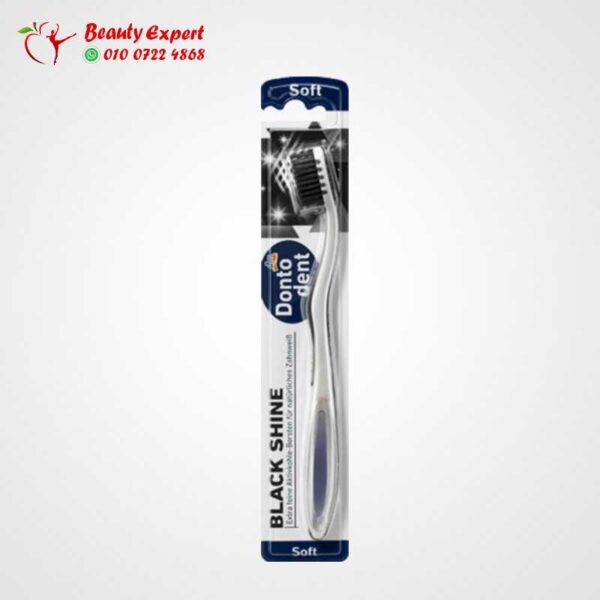 فرشاة أسنان سوداء لامعة ناعمة | Toothbrush Black Shine soft