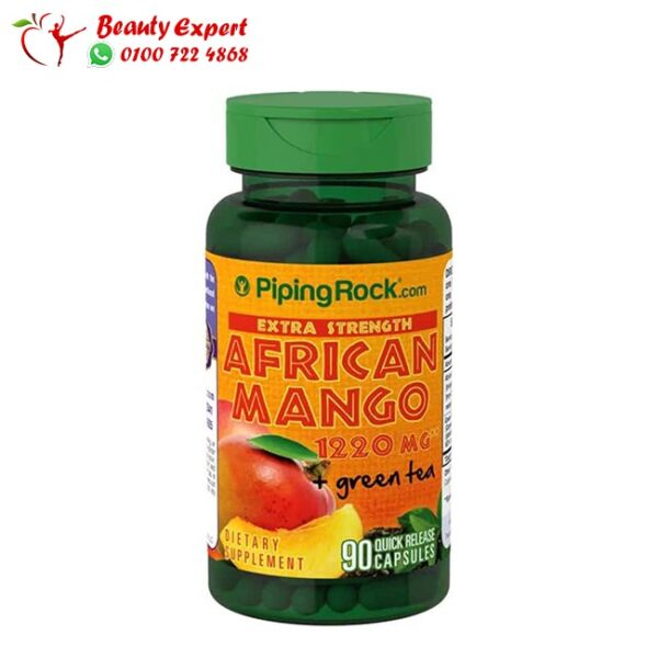 كبسولات افريكان مانجو مع الشاي الاخضر african mango + green tea