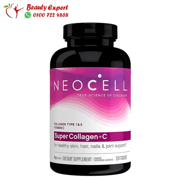 كبسولات السوبر كولاجين مع فيتامين سي – Neocell Super Collagen + C 250 tablets