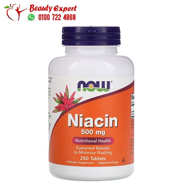 نياسين فيتامين ب3 niacin now foods 500 مجم