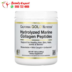 أشتري كولاجين بودرة لدعم صحة الشعر والبشرة والأظافر California Gold Nutrition Collagen (200 G)