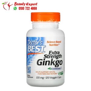 أشتري جينكو بيلوبا اقراص مكمل غذائي لتقوية الذاكرة 120 كبسولة 120 مجم Doctor's Best, Ginkgo