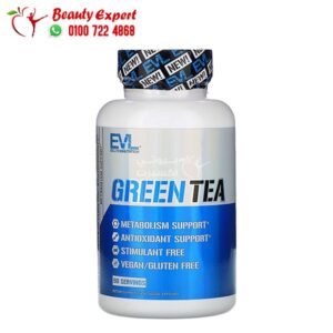 أشتري حبوب الشاي الاخضر للتخسيس ايفلوشن نيوترشن EVLution Nutrition Green Tea 60 كبسولة
