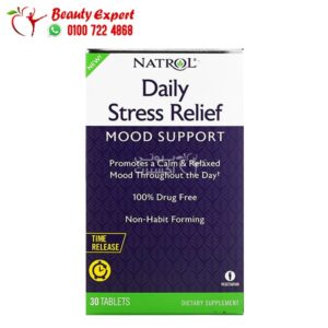 أشتري مخفف التوتر اليومي ناترول ديلي سترس ريليف Natrol, Daily Stress Relief Time Release 30 قرص