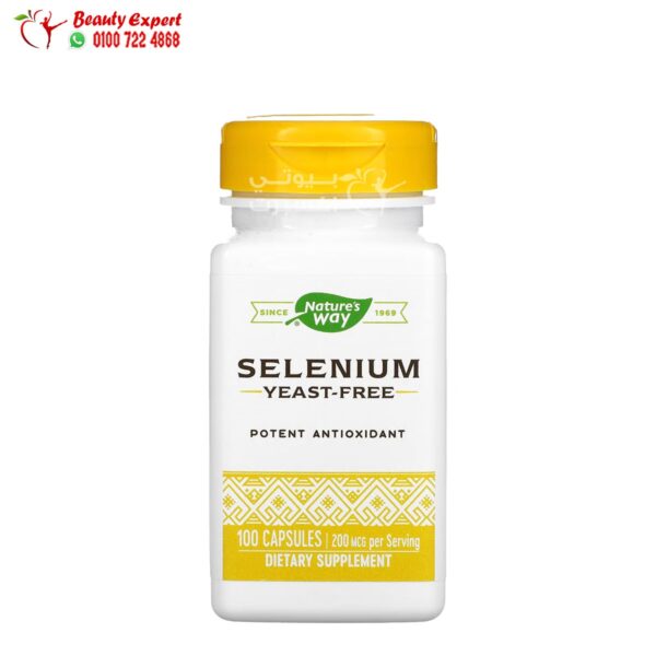 اقراص السيلينيوم لتحسين الصحة العامة Nature's Bounty, Selenium 200 مكجم 100 قرص