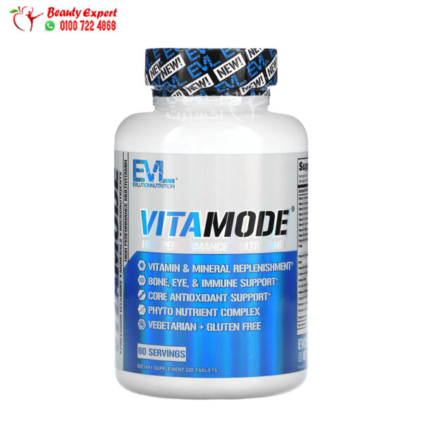 فيتامود لتزويد الجسم بالفيتامينات ايفلوشن نيوتريشن EVLution Nutrition, VitaMode, High Performance Multivitamin, 120 Tablets